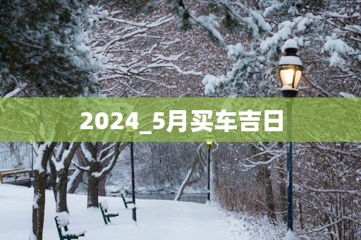 2025_5月买车吉日