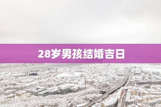 28岁男孩结婚吉日