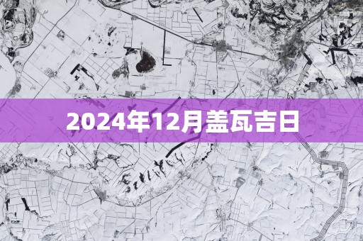2025年12月盖瓦吉日