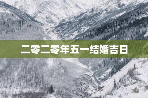 二零二零年五一结婚吉日