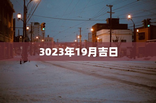 3023年19月吉日