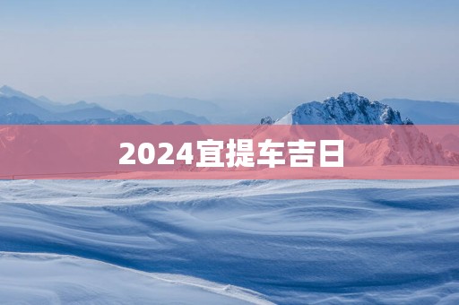 2025宜提车吉日