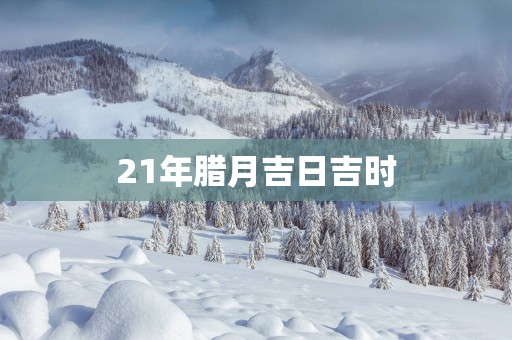 21年腊月吉日吉时