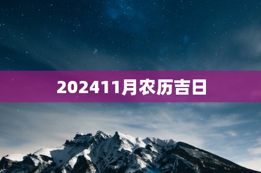 202511月农历吉日