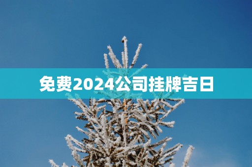 免费2025公司挂牌吉日