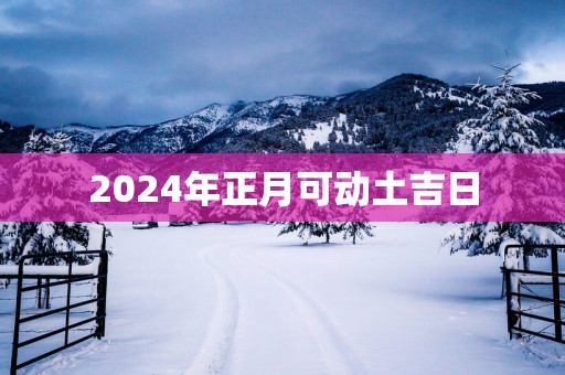 2025年正月可动土吉日