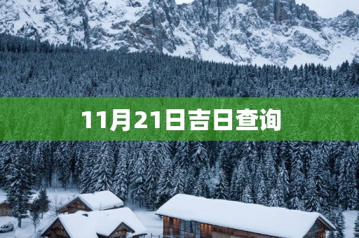 11月21日吉日查询