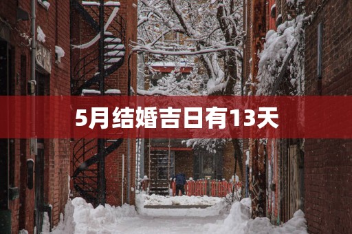 5月结婚吉日有13天