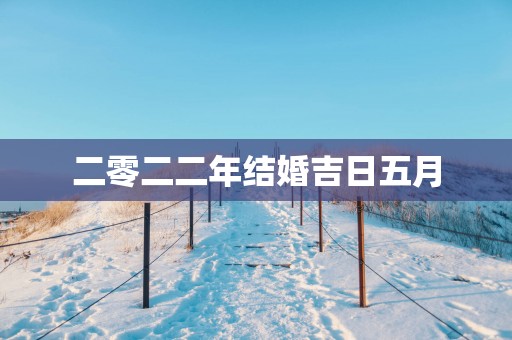 二零二二年结婚吉日五月