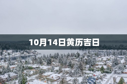 10月14日黄历吉日