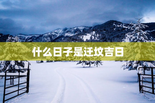 什么日子是迁坟吉日