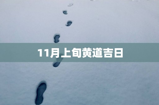 11月上旬黄道吉日