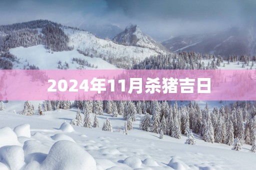 2025年11月杀猪吉日