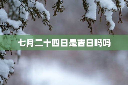 七月二十四日是吉日吗吗