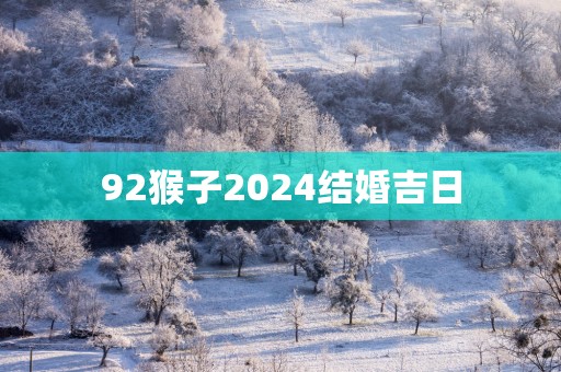 92猴子2025结婚吉日