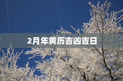 2月年黄历吉凶吉日