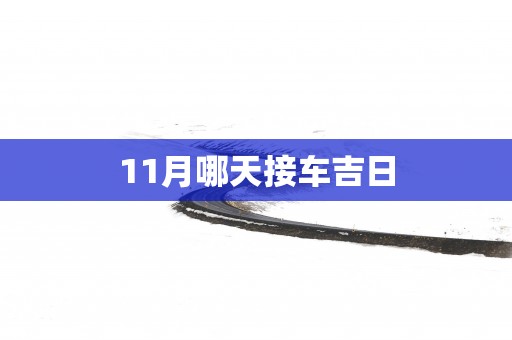 11月哪天接车吉日
