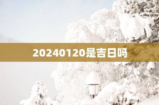 20250120是吉日吗