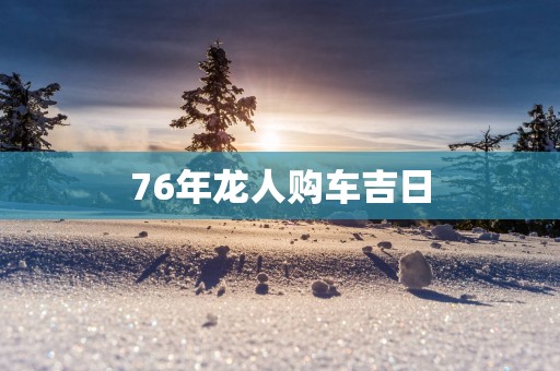 76年龙人购车吉日