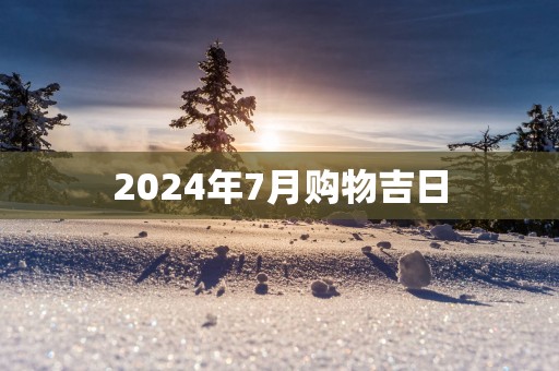 2025年7月购物吉日