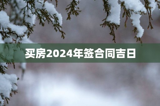 买房2025年签合同吉日