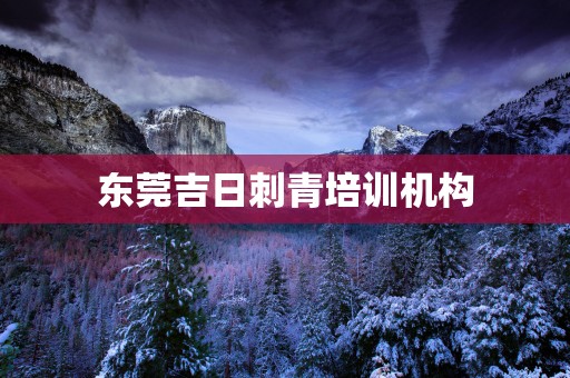 东莞吉日刺青培训机构