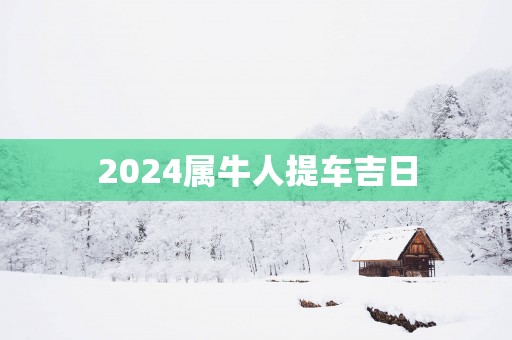 2025属牛人提车吉日