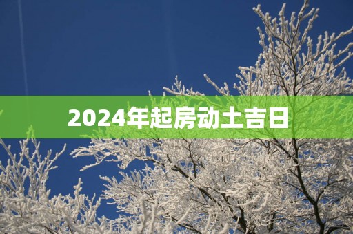 2025年起房动土吉日