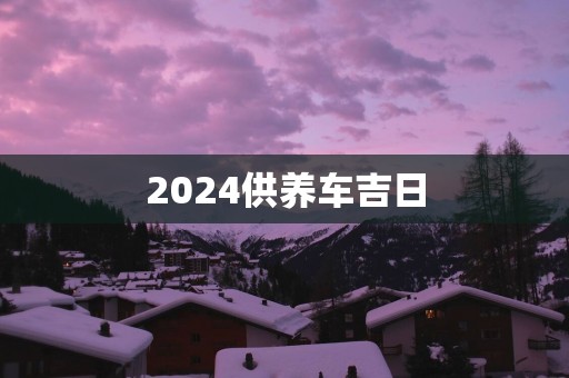 2025供养车吉日