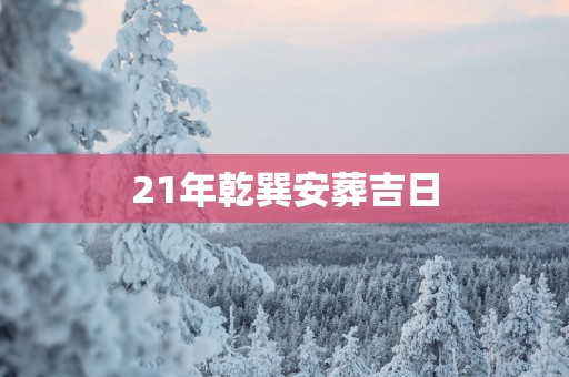 21年乾巽安葬吉日