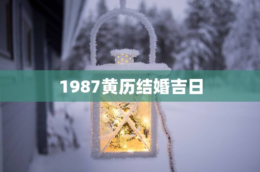 1987黄历结婚吉日