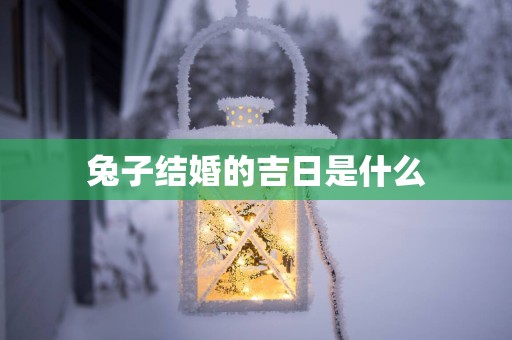 兔子结婚的吉日是什么