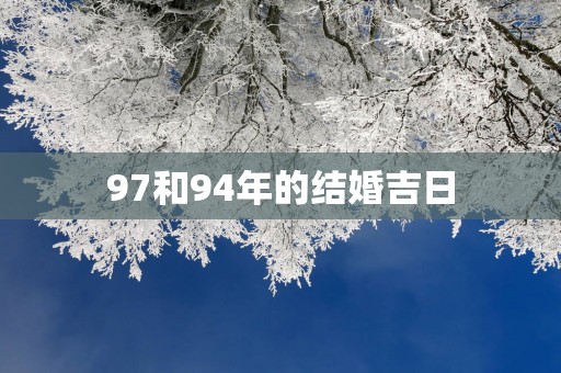 97和94年的结婚吉日