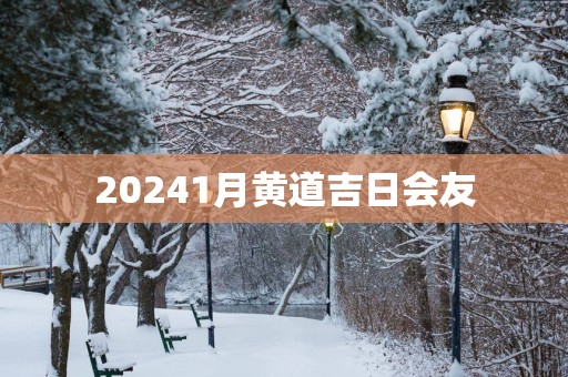 20241月黄道吉日会友