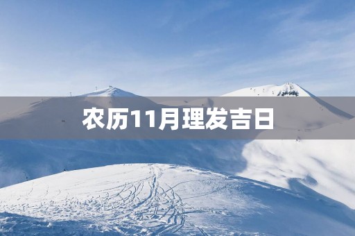 农历11月理发吉日
