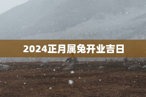 2025正月属兔开业吉日