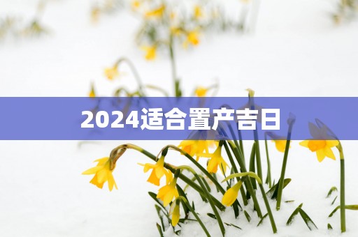 2025适合置产吉日