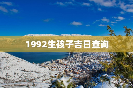1992生孩子吉日查询