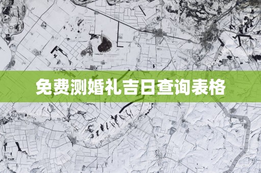 免费测婚礼吉日查询表格
