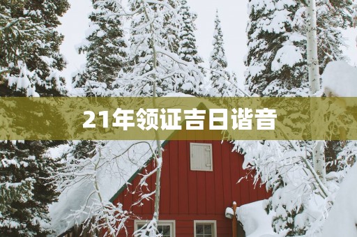 21年领证吉日谐音
