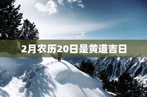 2月农历20日是黄道吉日