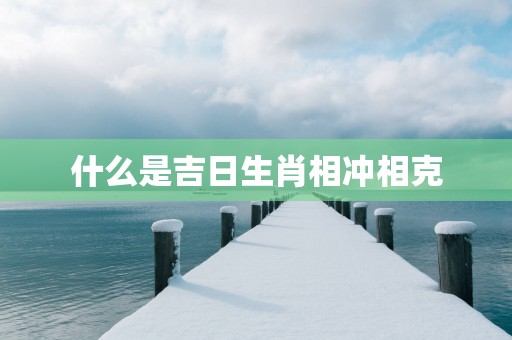 什么是吉日生肖相冲相克