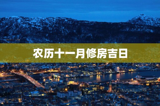 农历十一月修房吉日