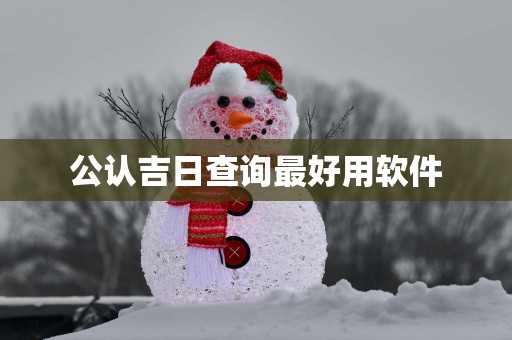 公认吉日查询最好用软件