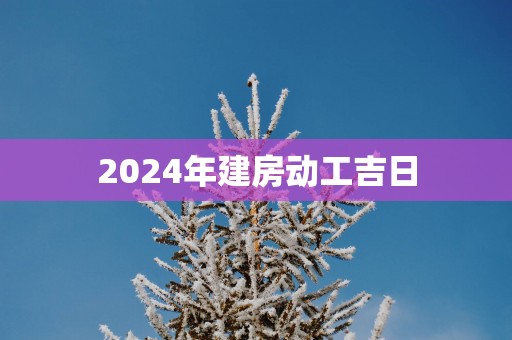 2025年建房动工吉日
