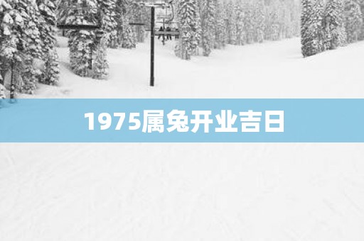 1975属兔开业吉日