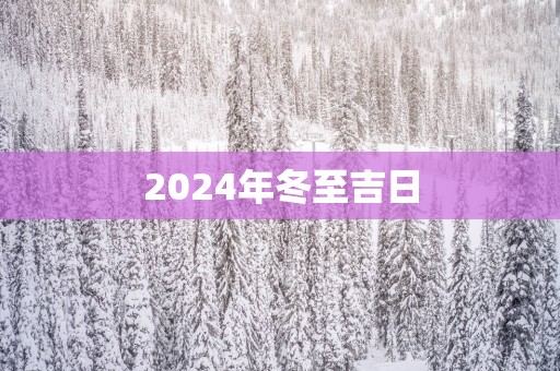2025年冬至吉日