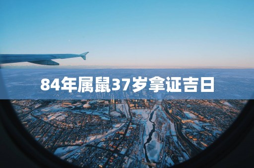 84年属鼠37岁拿证吉日