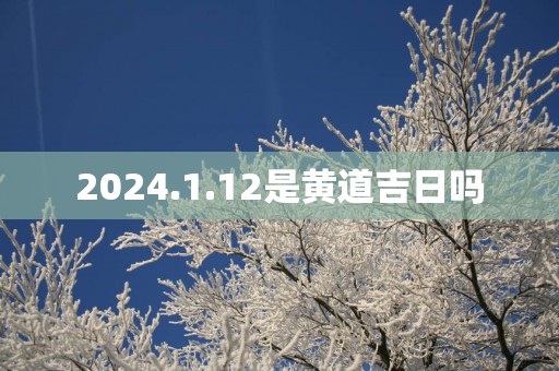 2025.1.12是黄道吉日吗