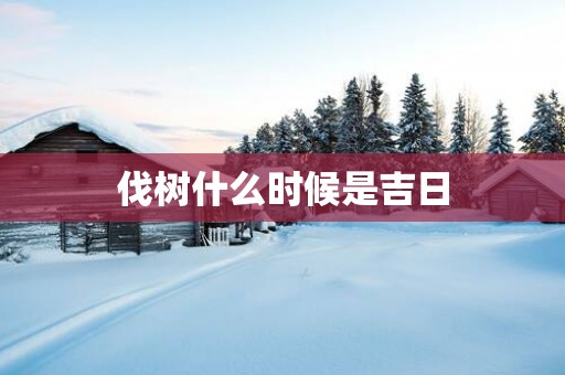 伐树什么时候是吉日